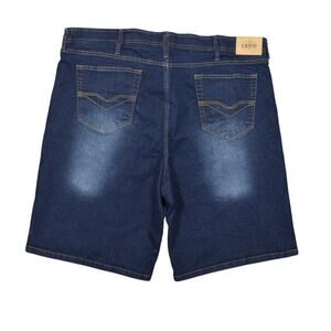 IZOD Men's Cargo Shorts Blue Cotton Size 42 Sportsflex Denim Stretch